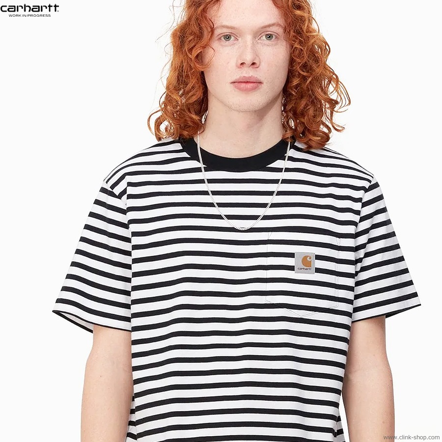 CLINK｜CARHARTT WIP S/S SEIDLER POCKET T-SHIRT (BLACK/WHITE)｜東京