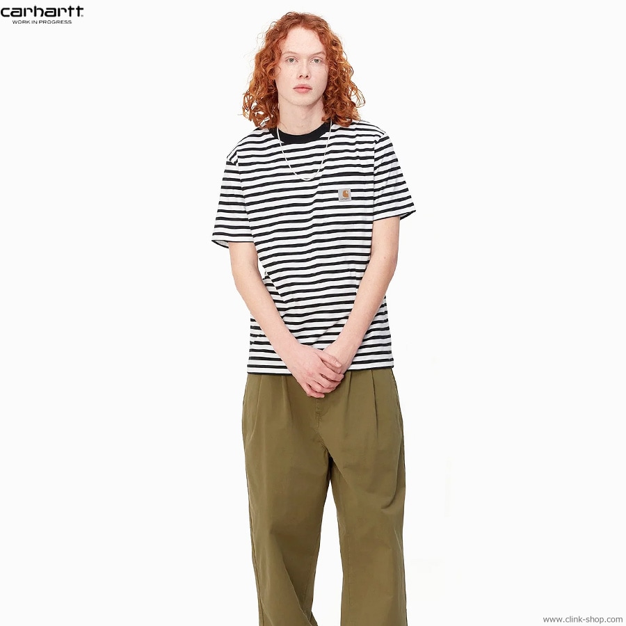 CLINK｜CARHARTT WIP S/S SEIDLER POCKET T-SHIRT (BLACK/WHITE)｜東京
