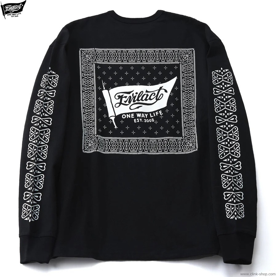 SALE 30��OFF EVILACT BANDANA LS (BLACK) [EA25-ACT1-T03]