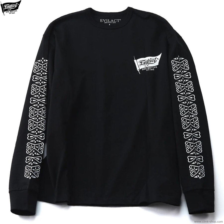 SALE 30��OFF EVILACT BANDANA LS (BLACK) [EA25-ACT1-T03]