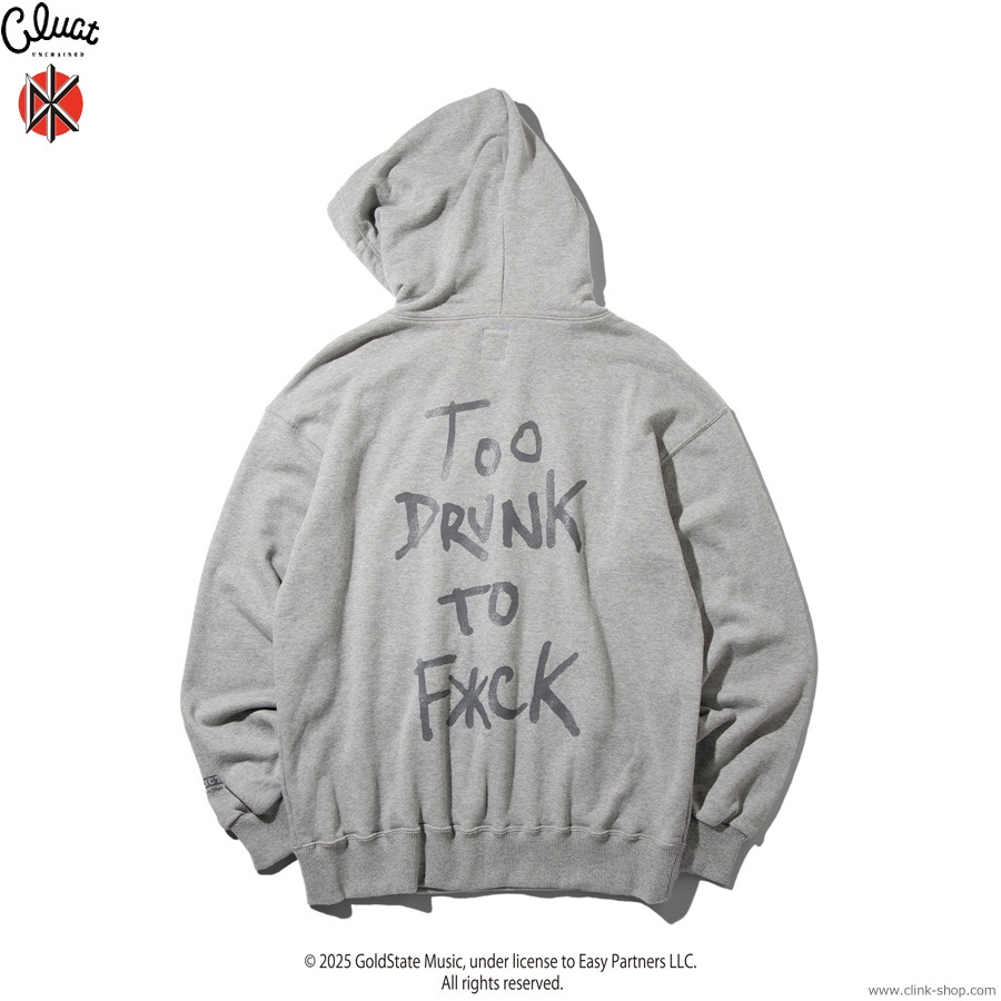 CLUCT TOO DRUNK TO FUCK [HOODIE] (H.GRAY) #05095