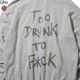 CLUCT TOO DRUNK TO FUCK [HOODIE] (H.GRAY) #05095