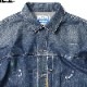 LIBERAIDERS PAINT SPLATTER DENIM JACKET (DK.BLUE) #76013