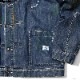 LIBERAIDERS PAINT SPLATTER DENIM JACKET (DK.BLUE) #76013