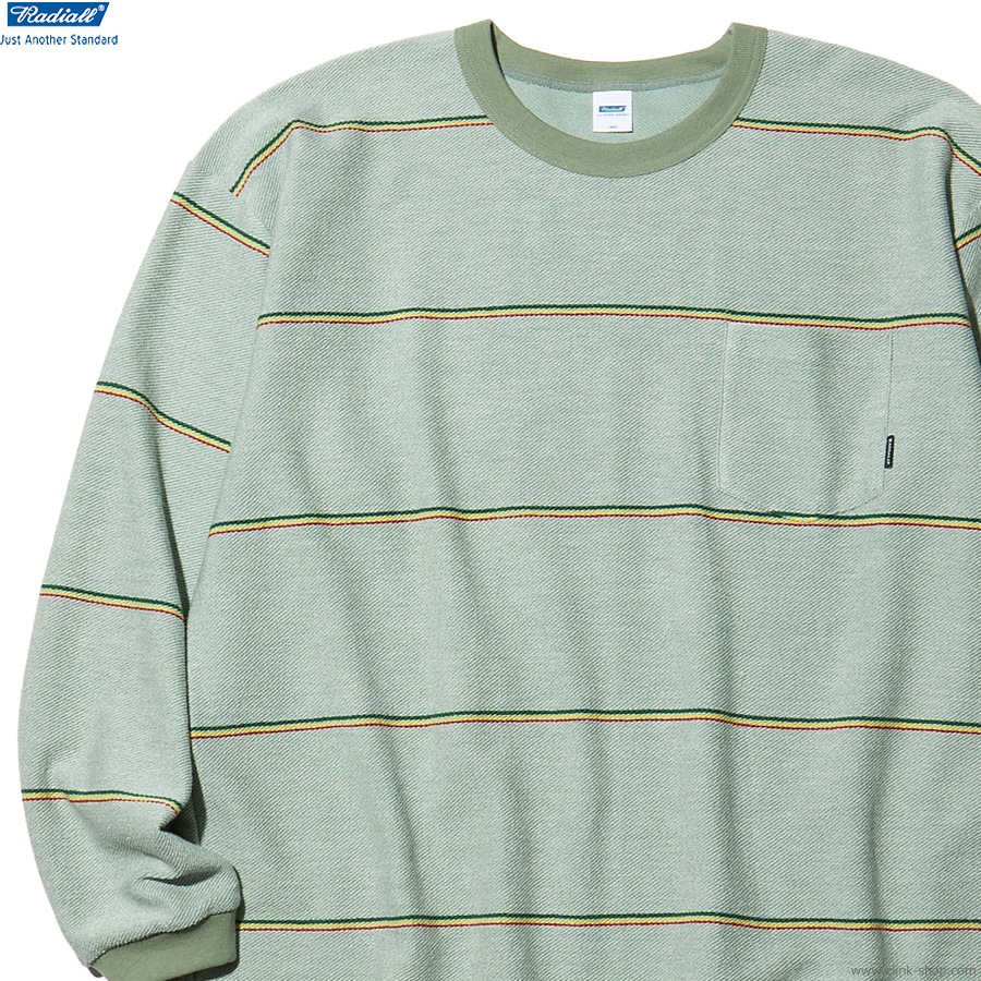 CLINK｜RADIALL EL CAMINO - CREW NECK T-SHIRT L/S (SAGE GREEN) [RAD