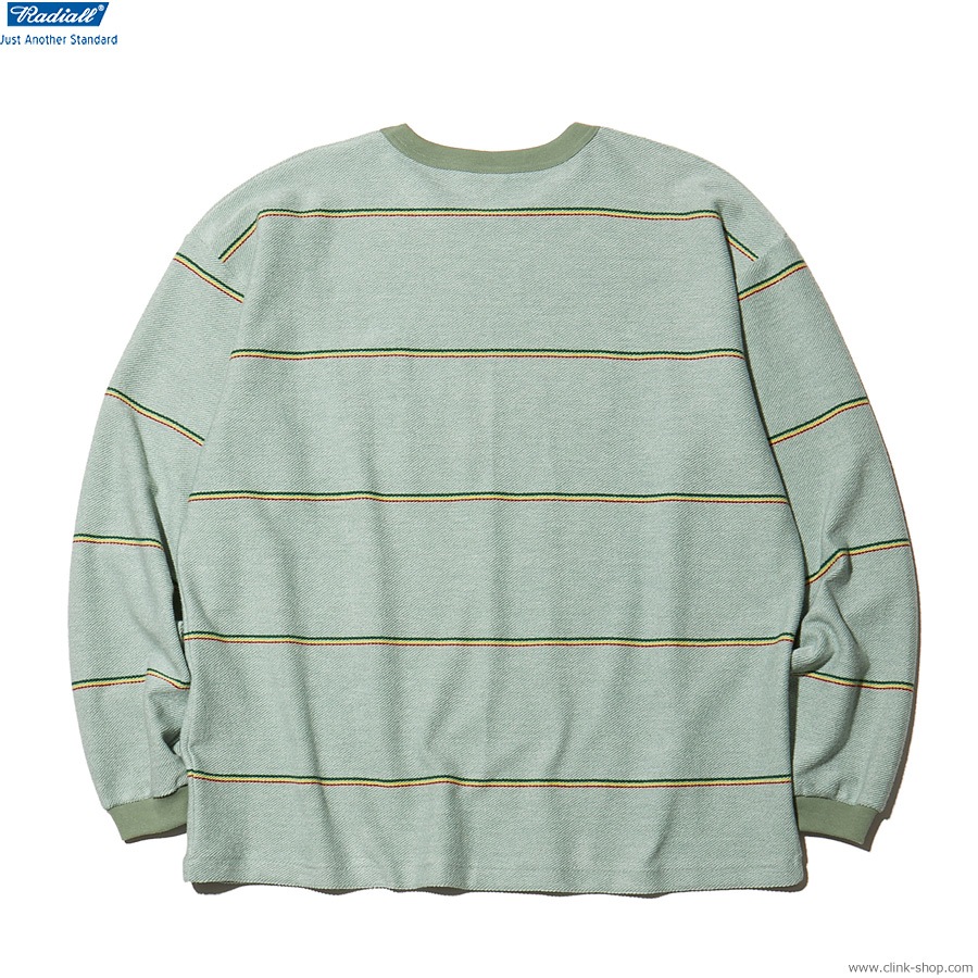 RADIALL EL CAMINO - CREW NECK T-SHIRT L/S (SAGE GREEN) [RAD-23S-CUT004]