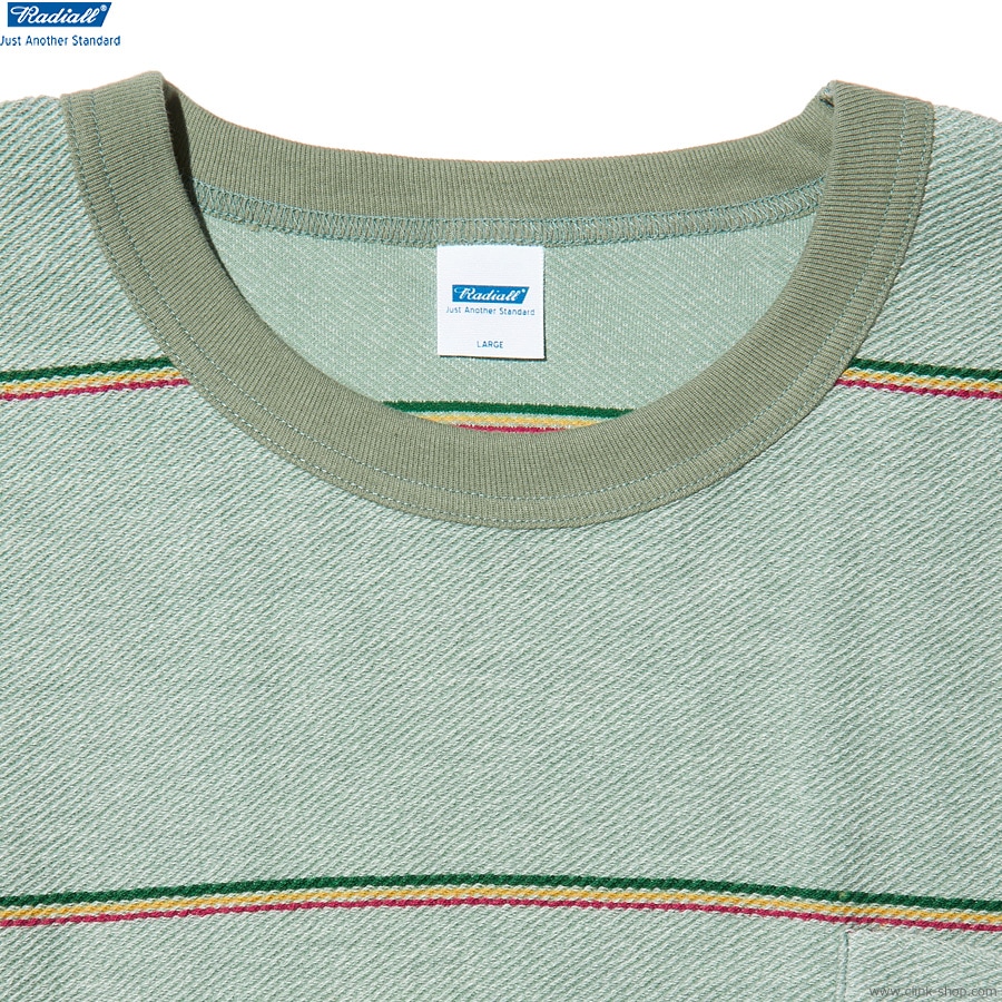 CLINK｜RADIALL EL CAMINO - CREW NECK T-SHIRT L/S (SAGE GREEN) [RAD