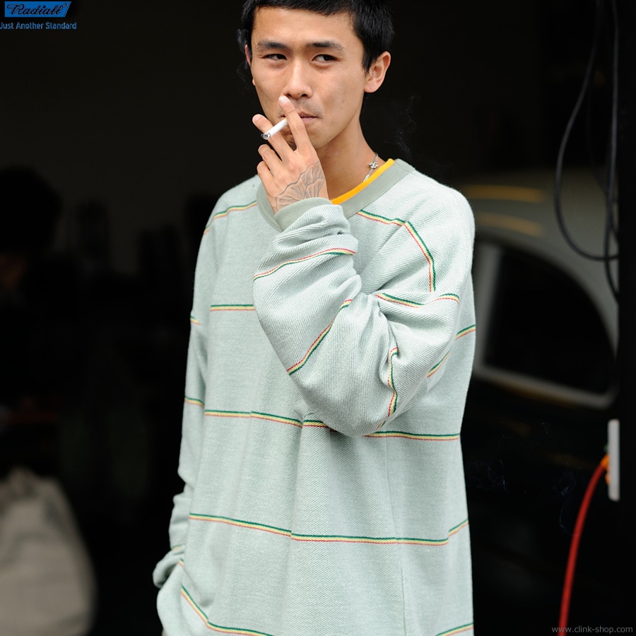 CLINK｜RADIALL EL CAMINO - CREW NECK T-SHIRT L/S (SAGE GREEN) [RAD
