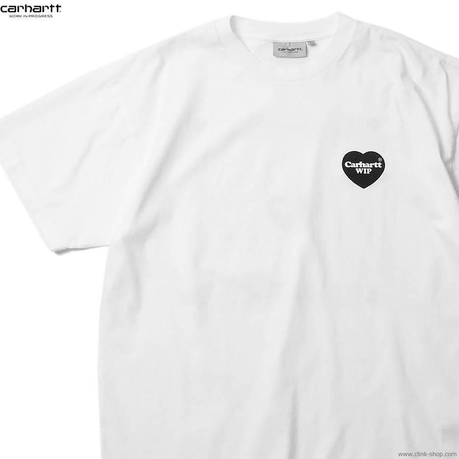 CARHARTT WIP S/S HEART BANDANA T-SHIRT (WHITE/BLACK STONE WASHED)
