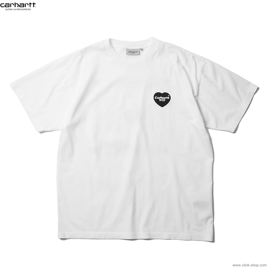 CARHARTT WIP S/S HEART BANDANA T-SHIRT (WHITE/BLACK STONE WASHED)