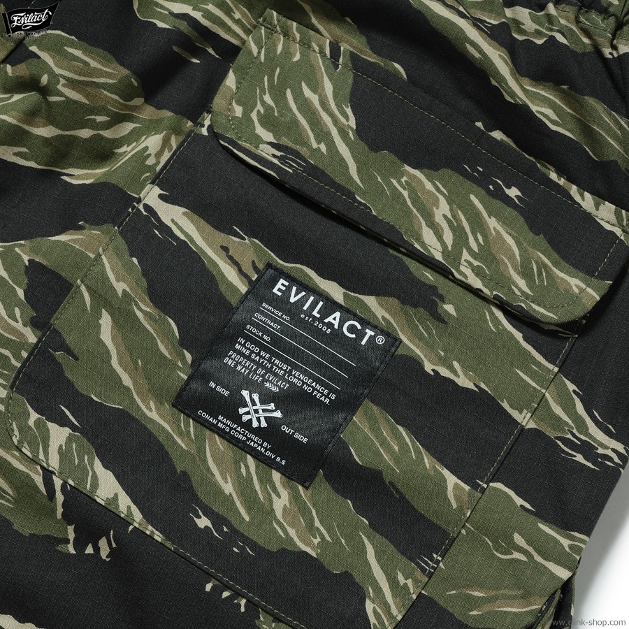 EVILACT TACTICAL SHORTS (TIGER CAMO) [EA26-ACT1-P06]