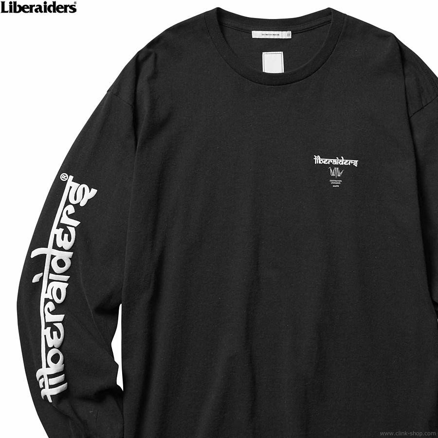 LIBERAIDERS LR LOGO L/S TEE (BLACK) #76502