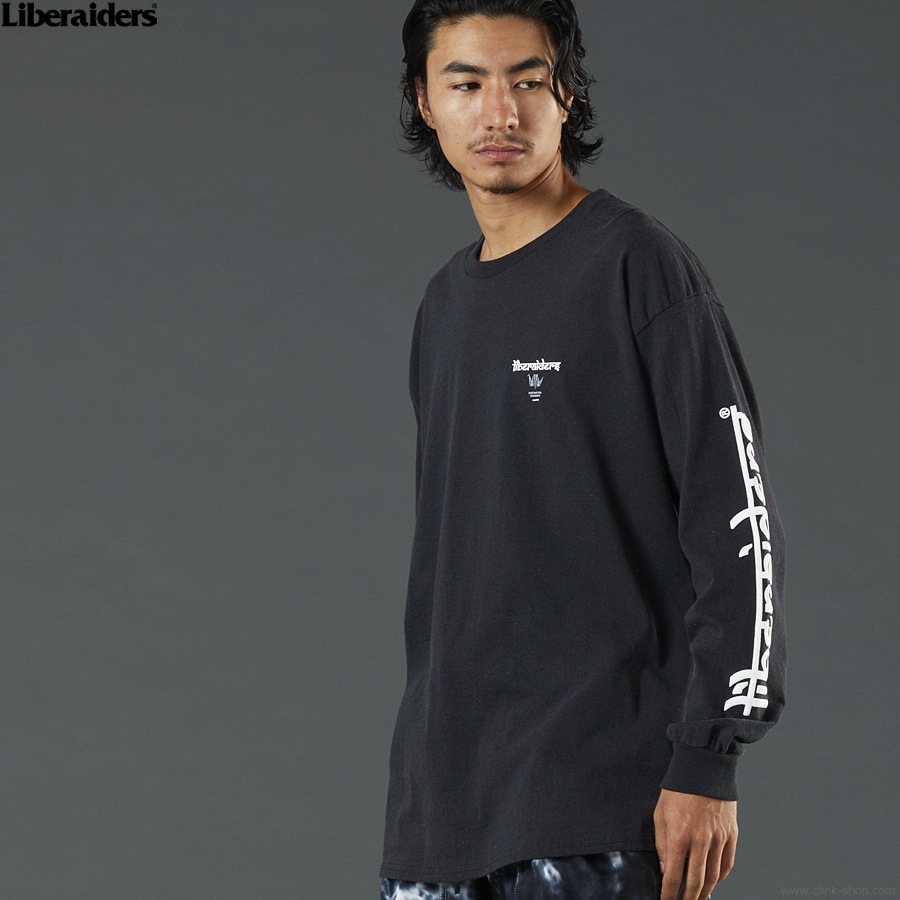 LIBERAIDERS LR LOGO L/S TEE (BLACK) #76502