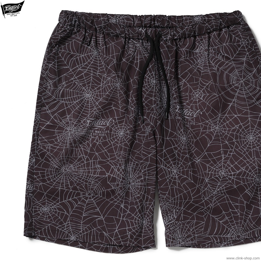 EVILACT SPIDERWEB EZ SHORTS (BLACK WEB) [EA26-ACT1-P07]