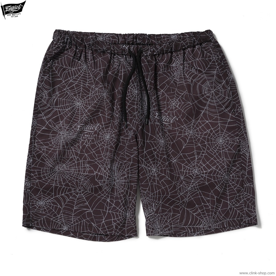 EVILACT SPIDERWEB EZ SHORTS (BLACK WEB) [EA26-ACT1-P07]