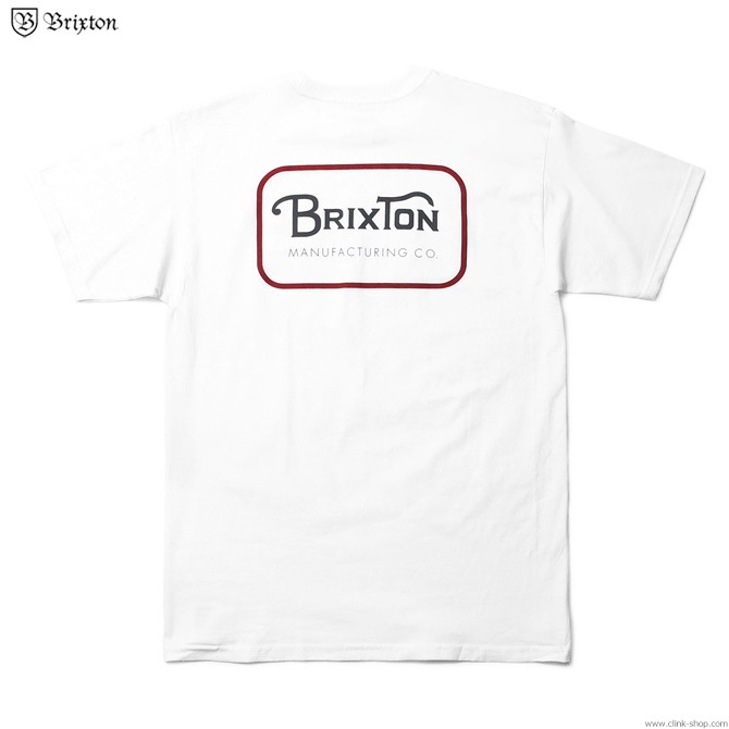 BRIXTON GRADE S/S STANDARD TEE (WHITE/RED)