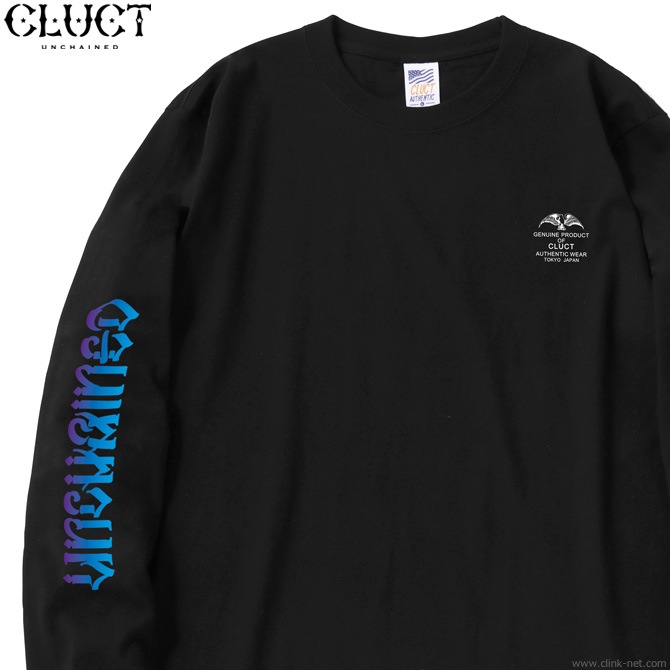 CLUCT UNCHAINED GRADATION L/S TEE (BLACK) #02995