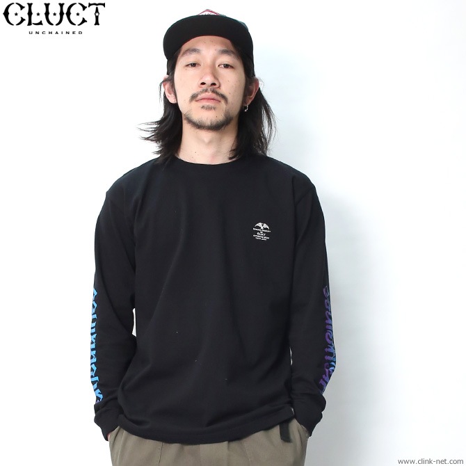 CLUCT UNCHAINED GRADATION L/S TEE (BLACK) #02995