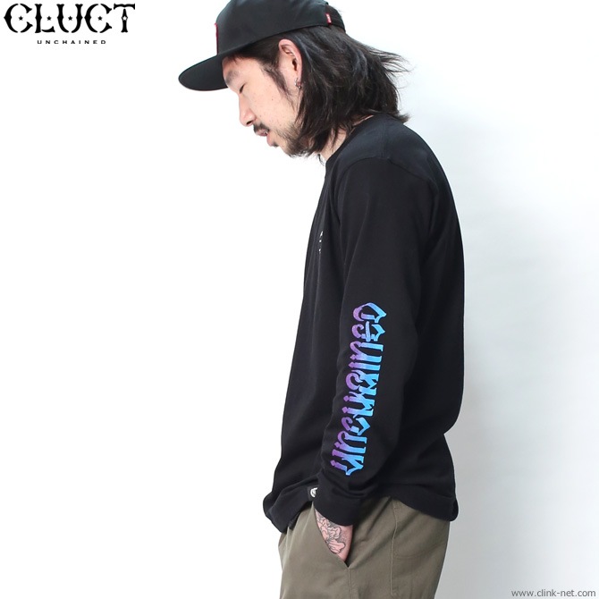 CLUCT UNCHAINED GRADATION L/S TEE (BLACK) #02995