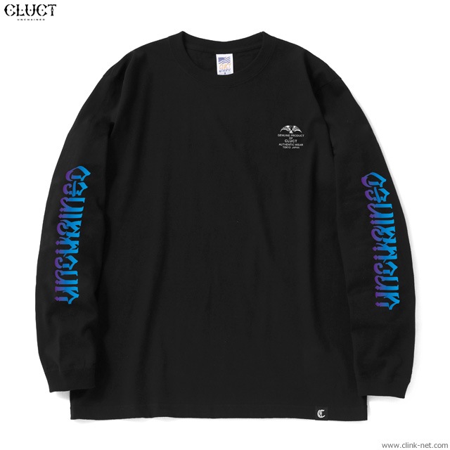 CLUCT UNCHAINED GRADATION L/S TEE (BLACK) #02995
