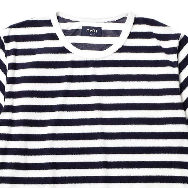 SALE 60��OFF NVM STRIPE PILE RELAX SS T [NVM16S-CS04]