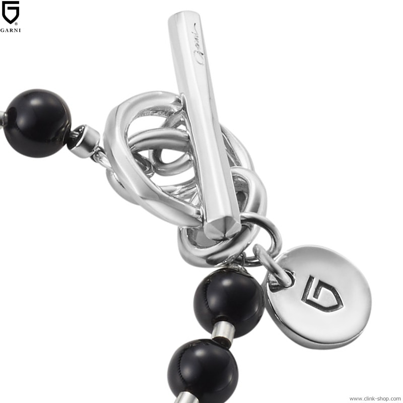 CLINK｜GARNI STONE BALL CHAIN BRACELET (BLACK) [GB22015]｜東京