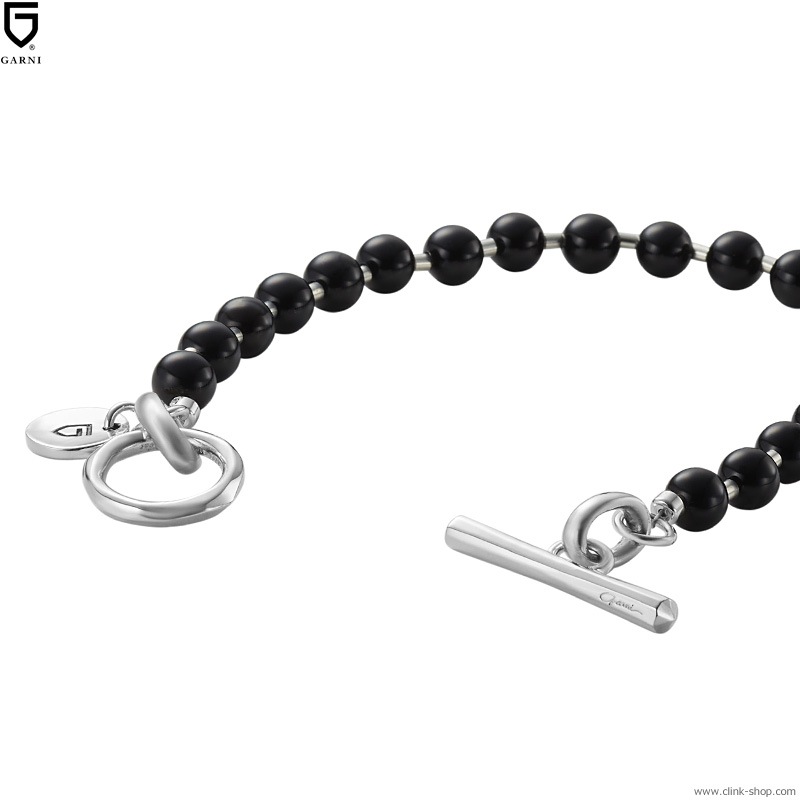CLINK｜GARNI STONE BALL CHAIN BRACELET (BLACK) [GB22015]｜東京
