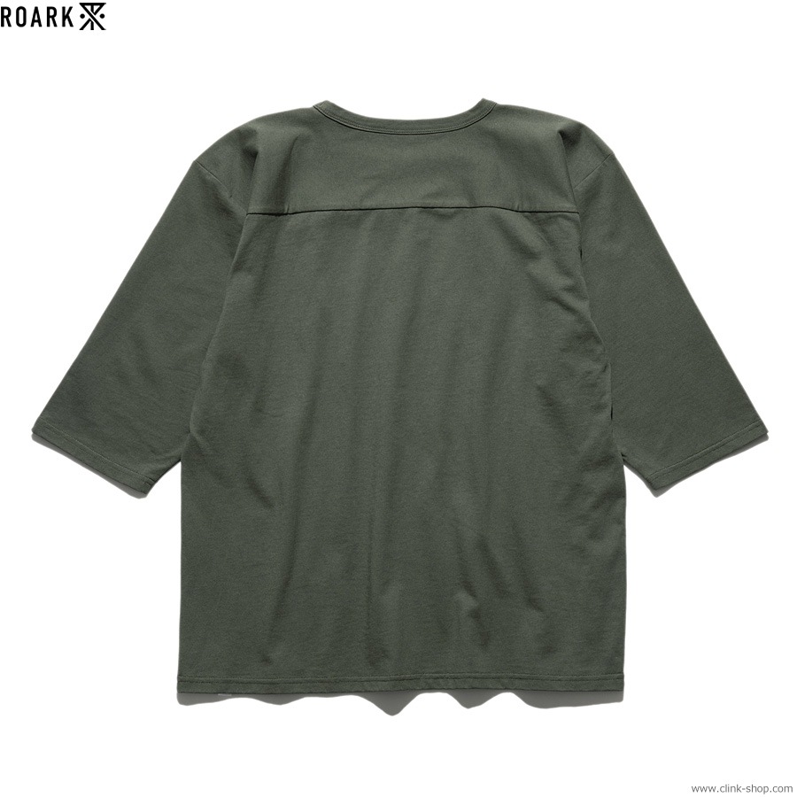 ROARK "MEDIEVAL LOGO" 3/4 SLEEVE TEE (ARMY)