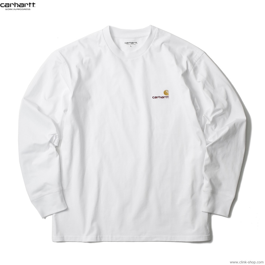 CARHARTT WIP L/S AMERICAN SCRIPT T-SHIRT (WHITE)