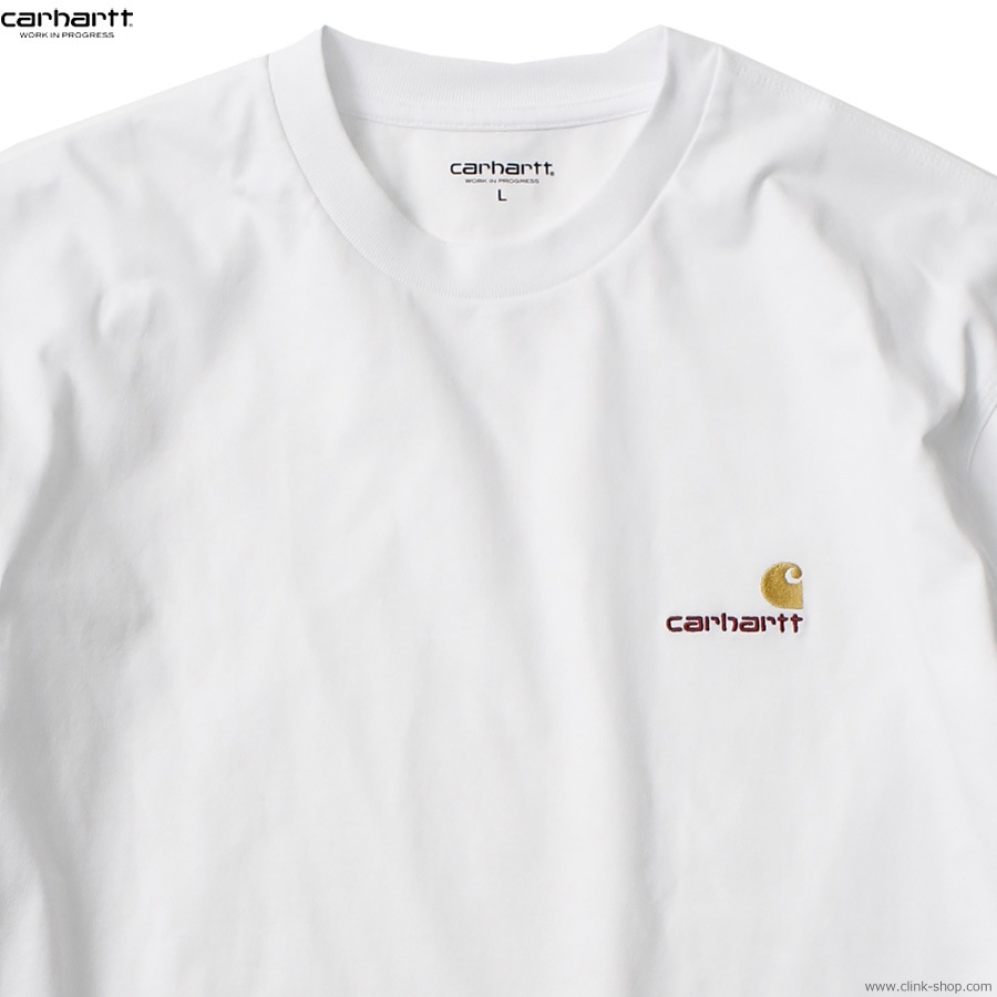 CARHARTT WIP L/S AMERICAN SCRIPT T-SHIRT (WHITE)