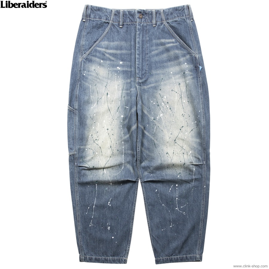 SALE 10��OFF LIBERAIDERS DENIM SARROUEL PANTS (BLUE) #77701