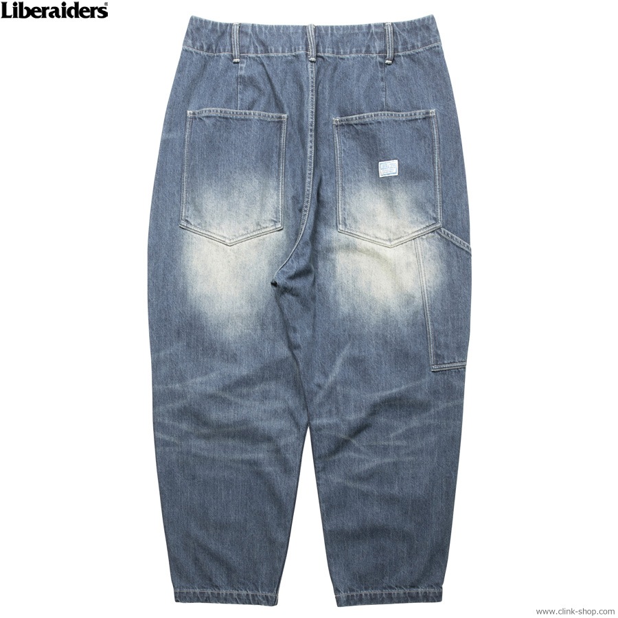 SALE 10��OFF LIBERAIDERS DENIM SARROUEL PANTS (BLUE) #77701
