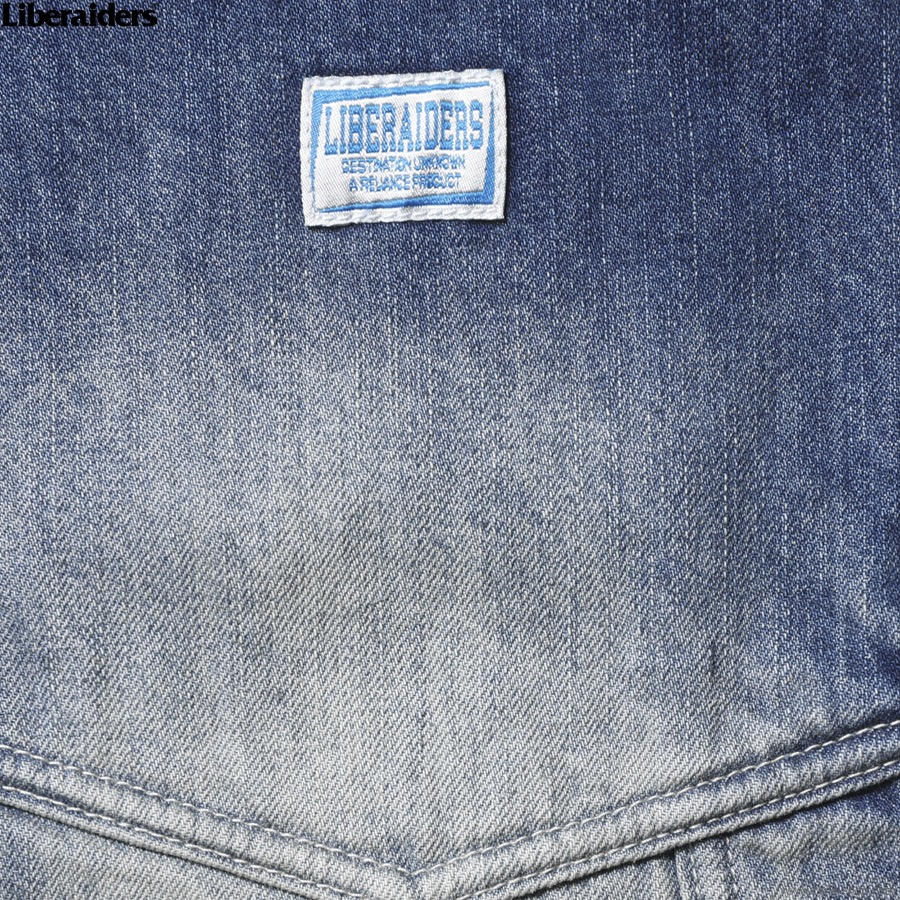 SALE 10��OFF LIBERAIDERS DENIM SARROUEL PANTS (BLUE) #77701
