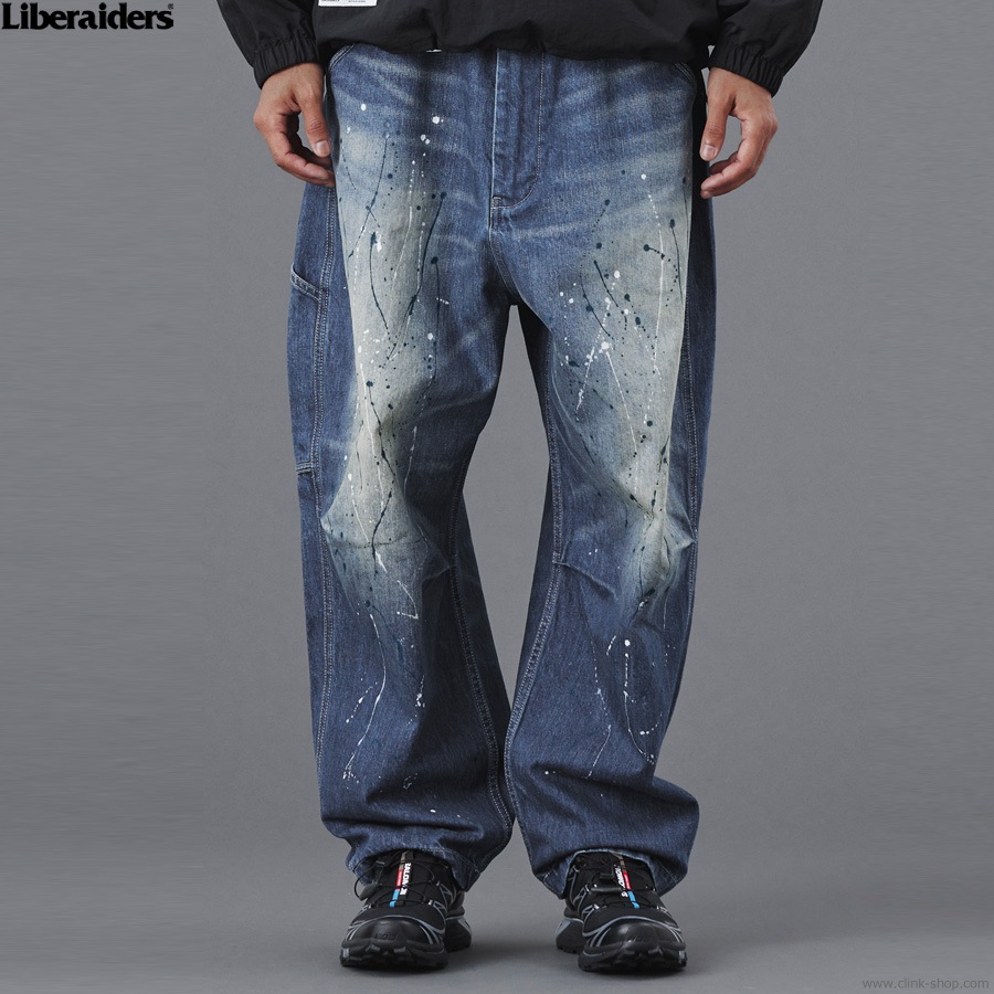 SALE 10��OFF LIBERAIDERS DENIM SARROUEL PANTS (BLUE) #77701