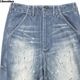 SALE 10��OFF LIBERAIDERS DENIM SARROUEL PANTS (BLUE) #77701