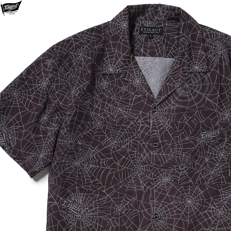 EVILACT SPIDERWEB SS SHIRT (BLACK WEB) [EA26-ACT1-S02]