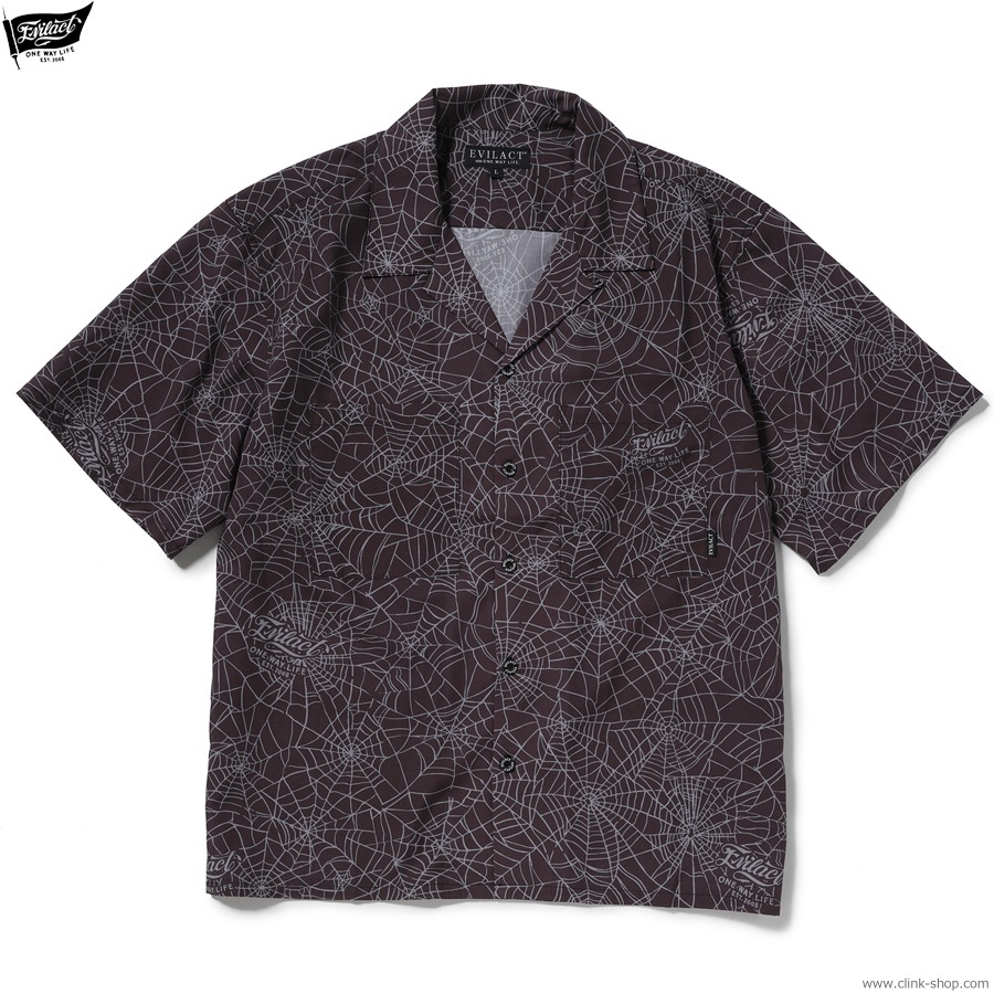 EVILACT SPIDERWEB SS SHIRT (BLACK WEB) [EA26-ACT1-S02]