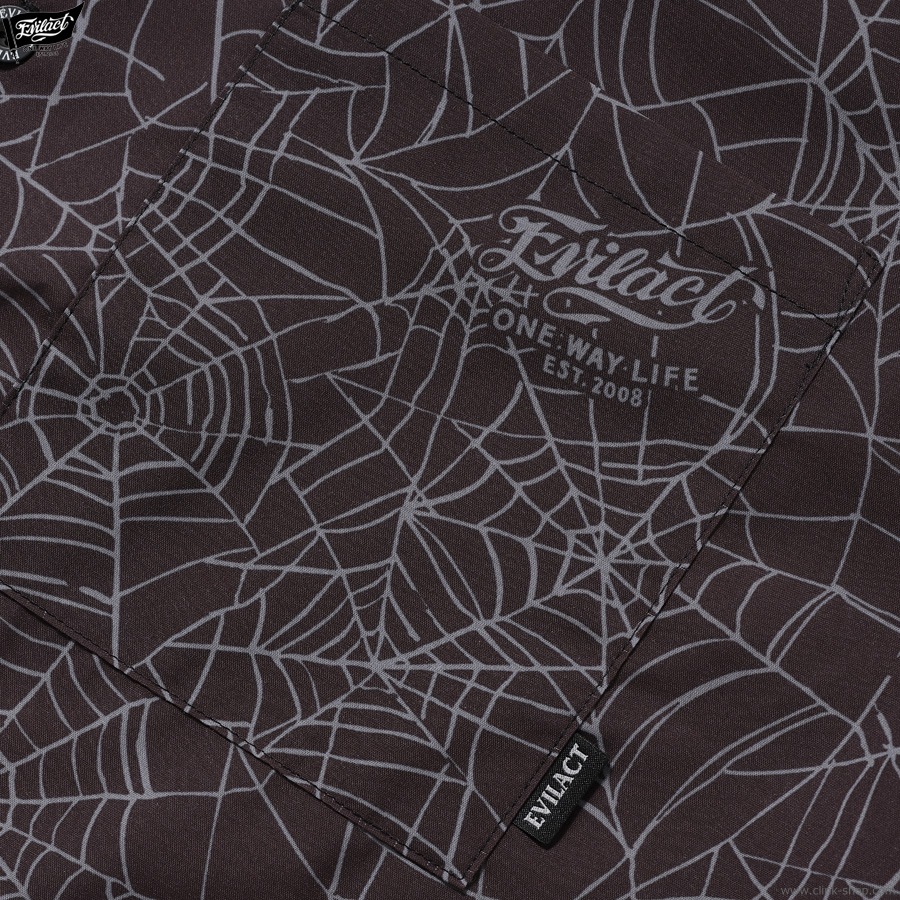EVILACT SPIDERWEB SS SHIRT (BLACK WEB) [EA26-ACT1-S02]