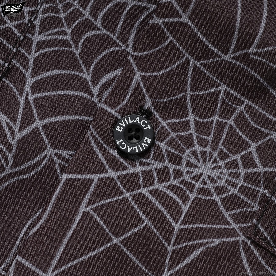 EVILACT SPIDERWEB SS SHIRT (BLACK WEB) [EA26-ACT1-S02]