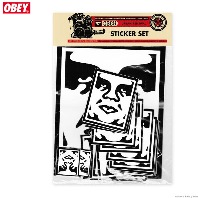 OBEY STICKER PACK (A) -ANDRE FACE-