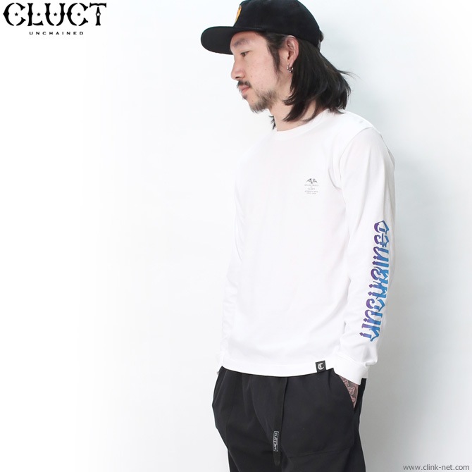 CLUCT UNCHAINED GRADATION L/S TEE (WHITE) #02995