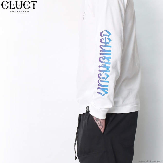 CLUCT UNCHAINED GRADATION L/S TEE (WHITE) #02995