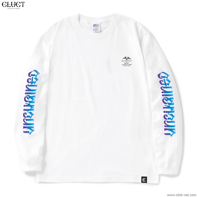 CLUCT UNCHAINED GRADATION L/S TEE (WHITE) #02995