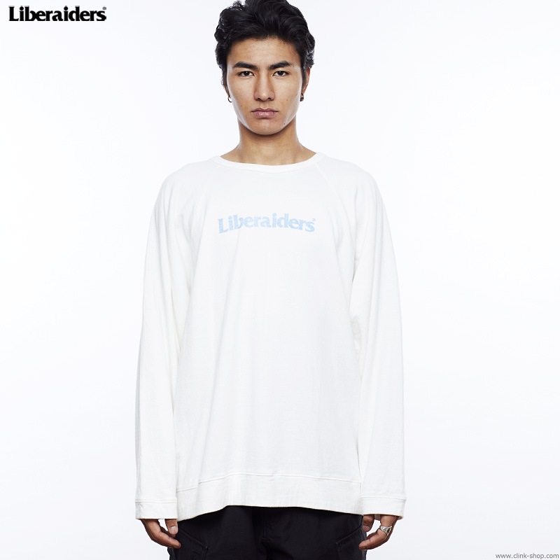LIBERAIDERS 2LAYER CREWNECK (WHITE) #75305