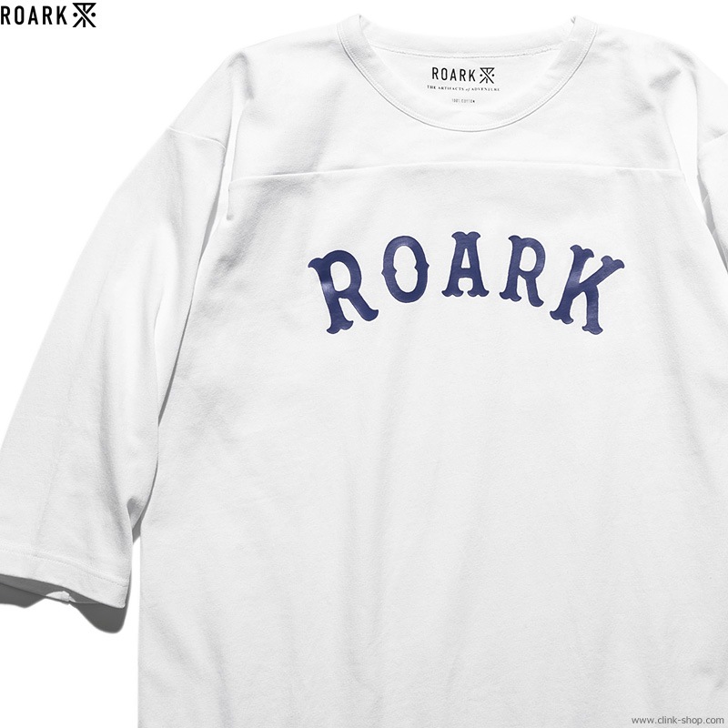ROARK ��MEDIEVAL LOGO�� 3/4 SLEEVE TEE (WHITE)