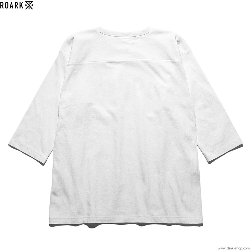 ROARK ��MEDIEVAL LOGO�� 3/4 SLEEVE TEE (WHITE)