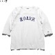 ROARK ��MEDIEVAL LOGO�� 3/4 SLEEVE TEE (WHITE)