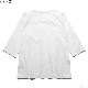 ROARK ��MEDIEVAL LOGO�� 3/4 SLEEVE TEE (WHITE)