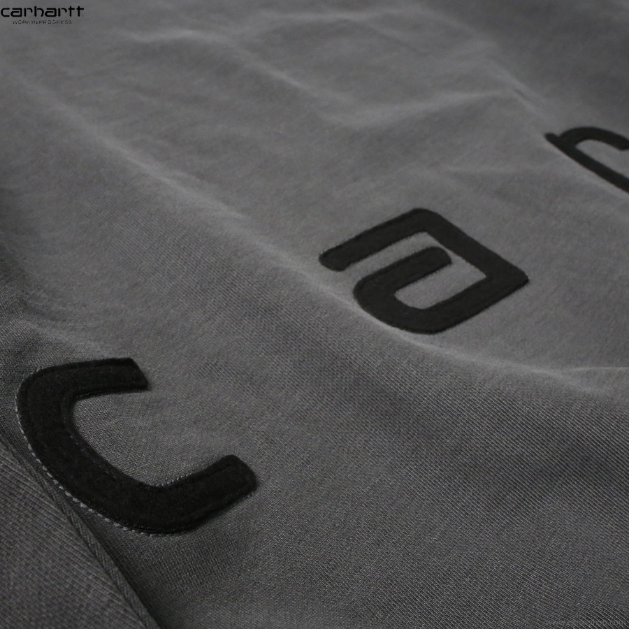 CARHARTT WIP FELT SCRIPT SWEATSHIRT (BLACK/BLACK)