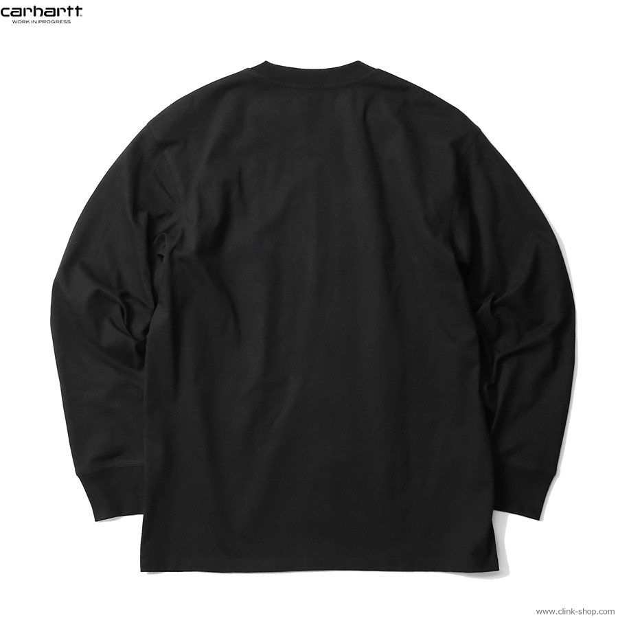 CARHARTT WIP L/S AMERICAN SCRIPT T-SHIRT (BLACK)